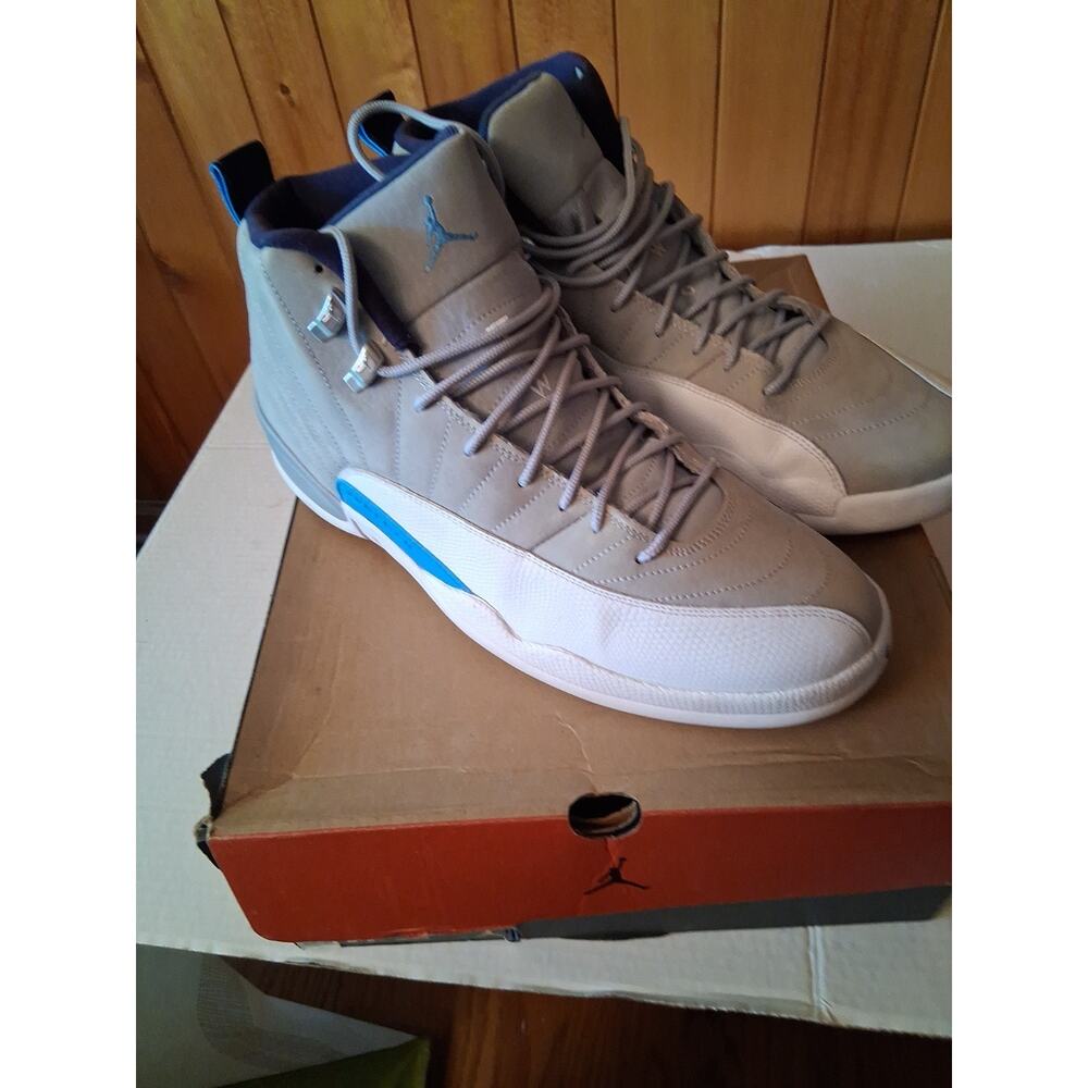 Jordan Air Jordan 14 Retro Grey University Blue High Top 130690-007 - Picture 3 of 8